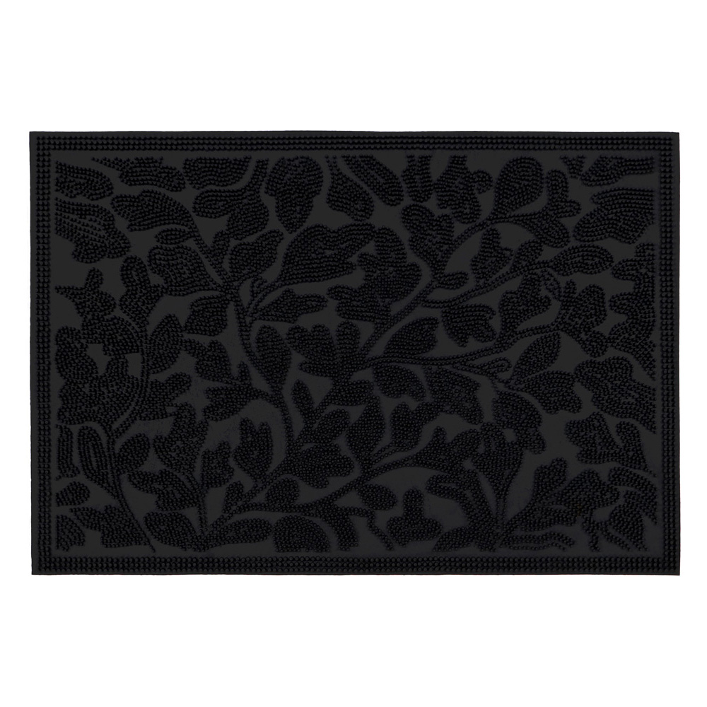 JVL Botany Rubber Scraper Doormat 40 x 60cm Image 1