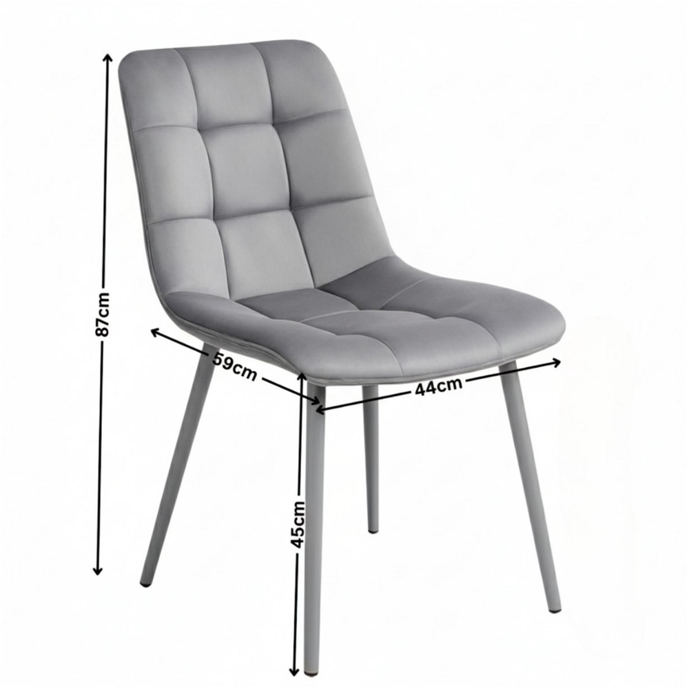 Kosy Koala 4 Seater Wood and Velvet Dining Bench Set Brown and Grey Image 9