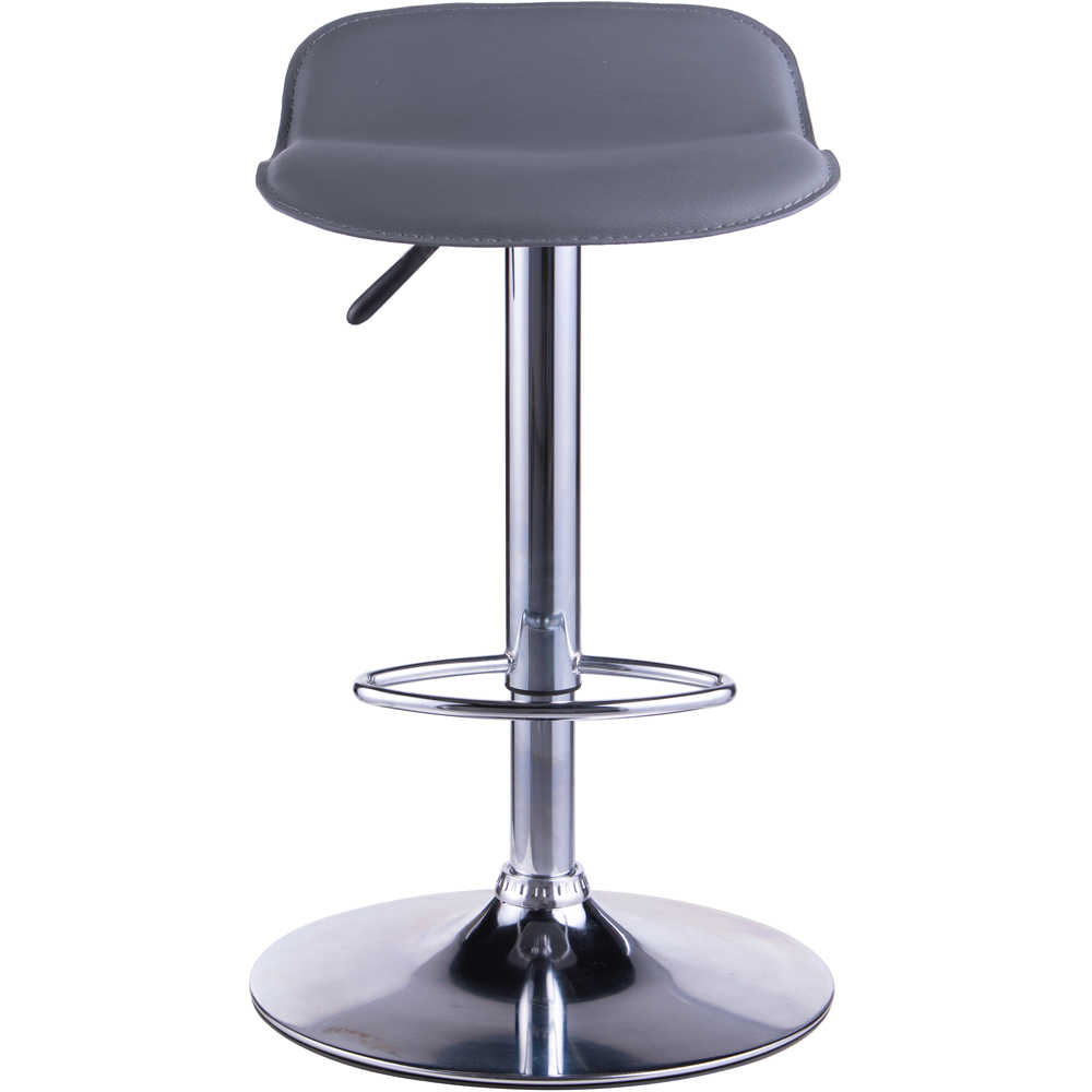 Dorel Ohio Grey Leather Barstool Image 4
