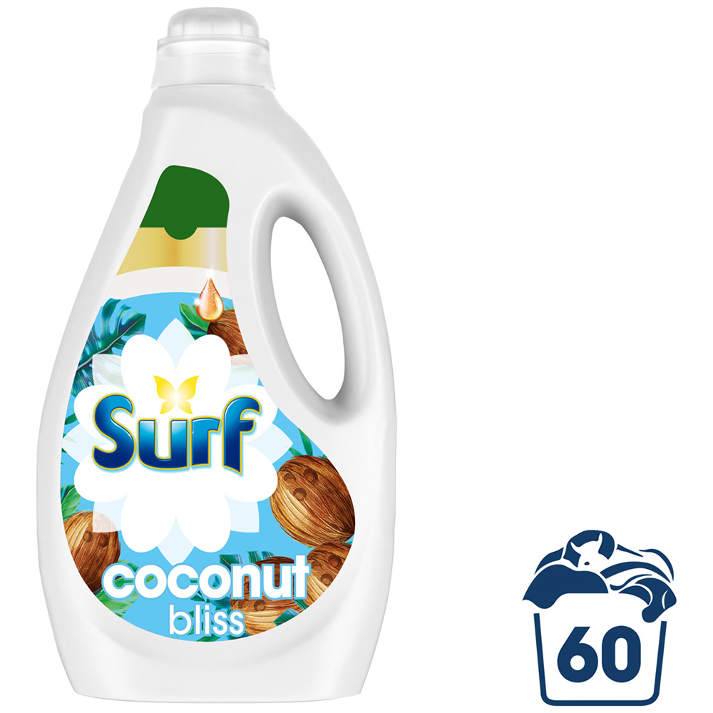 Surf Coconut Bliss Concentrated Liquid Laundry Detergent 60 Washes Image 1