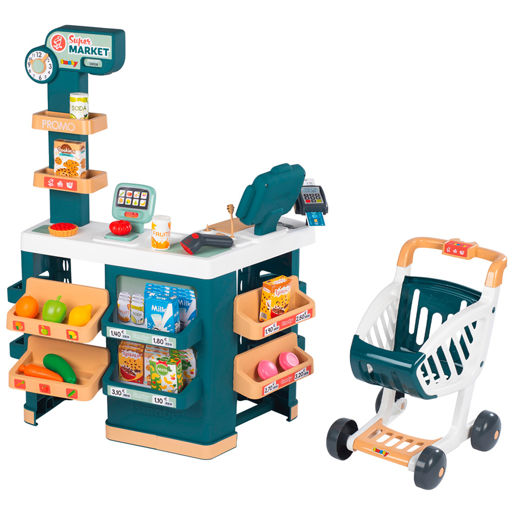 Smoby Maxi Supermarket Playset Blue Image 1