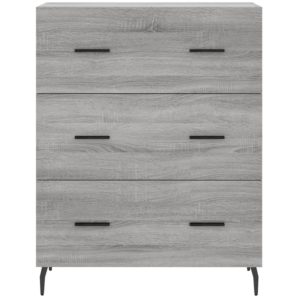 vidaXL 2 Door 3 Drawer Grey Sonoma Highboard Image 8