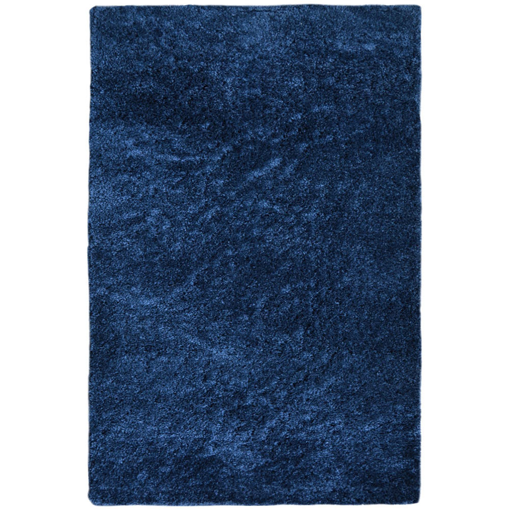 Homemaker Navy Snug Plain Shaggy Rug 160 x 230cm Image 1