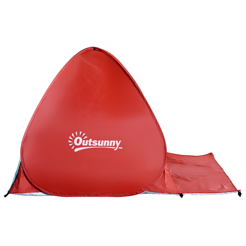 Outsunny Red 2-Person Pop-Up UV Tent Image 5