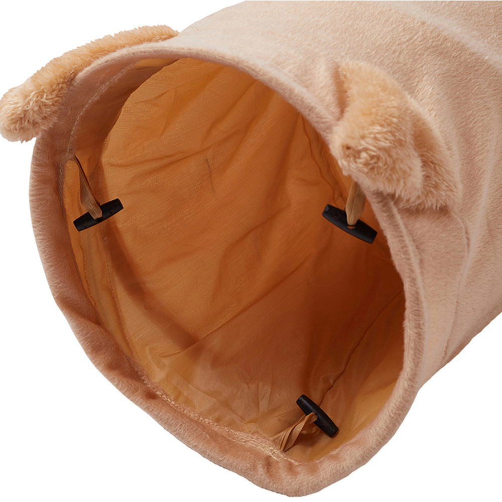 H&O Direct 3 Way Collapsible Cat Play Tunnel with Ball Toy Image 4