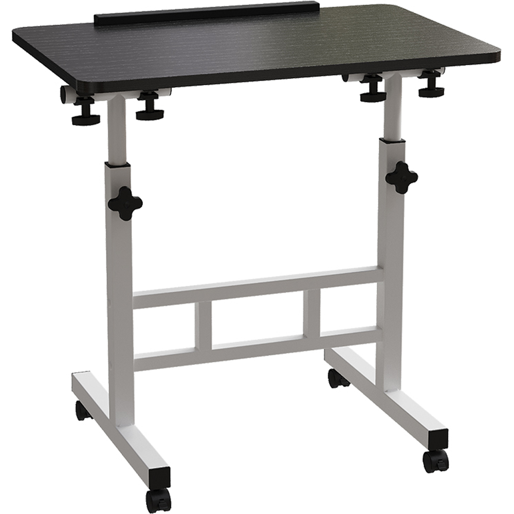Living and Home Height Adjustable Mobile Laptop Desk Black Image 2