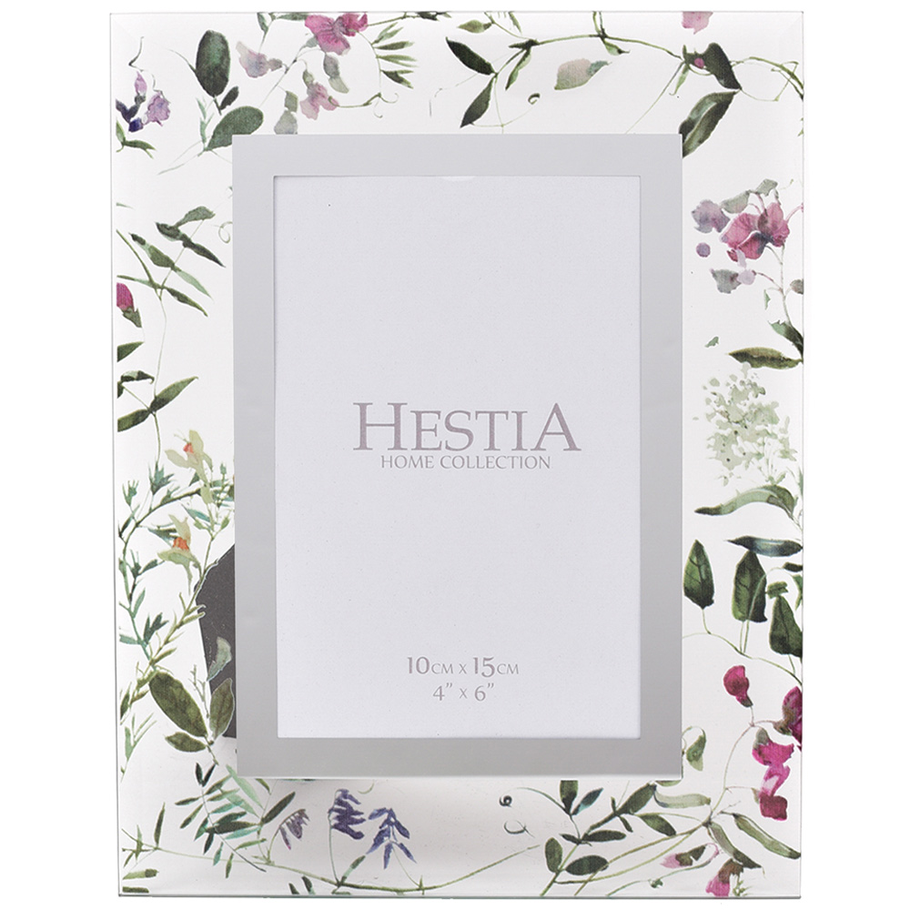 Premier Housewares Hestia Wild Flower Print Frame 4 x 6 Inch Image 1