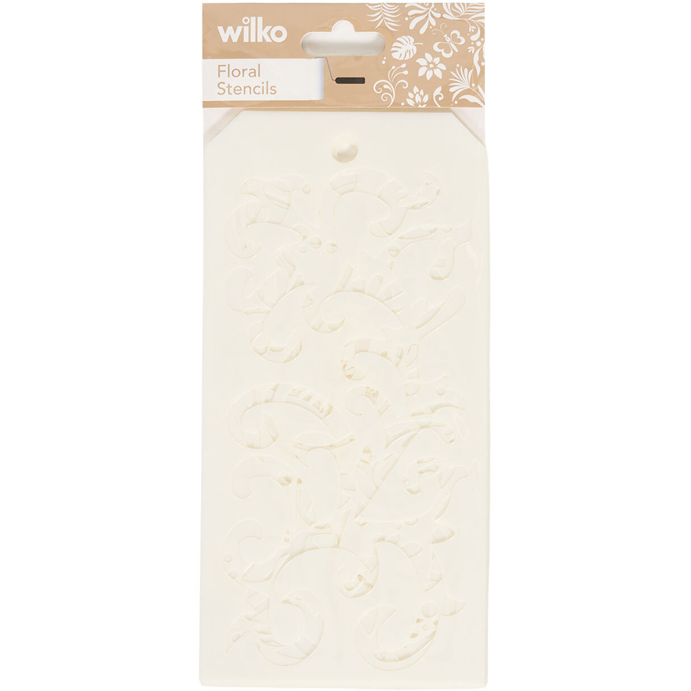 Floral Stencils White Image 1