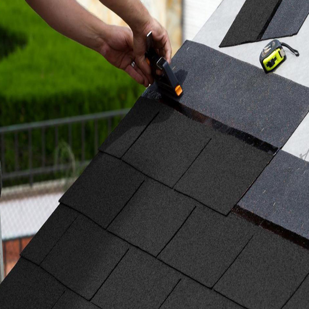 Living And Home Grey Self-Adhesive Asphalt Shingles Bitumen Roofing 330 x 1000cm Image 3