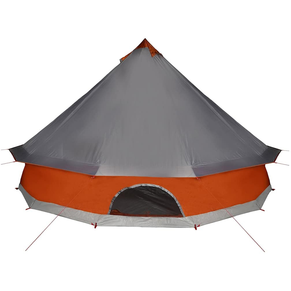 Walplus 8 Person Waterproof Tipi Family Tent Grey and Orange Image 5