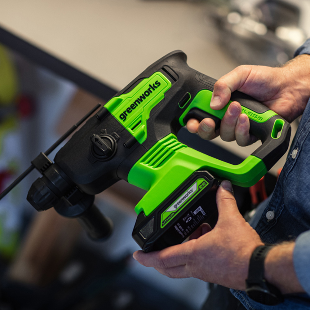 Greenworks GWGD24SDS2 24V Brushless 2J SDS Hammer Drill Bare Unit Image 6