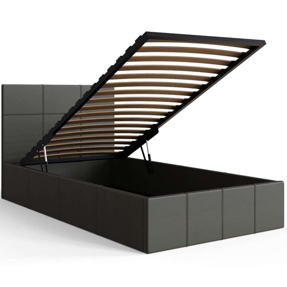 GFW Single Grey End Lift Ottoman Bed Image 6