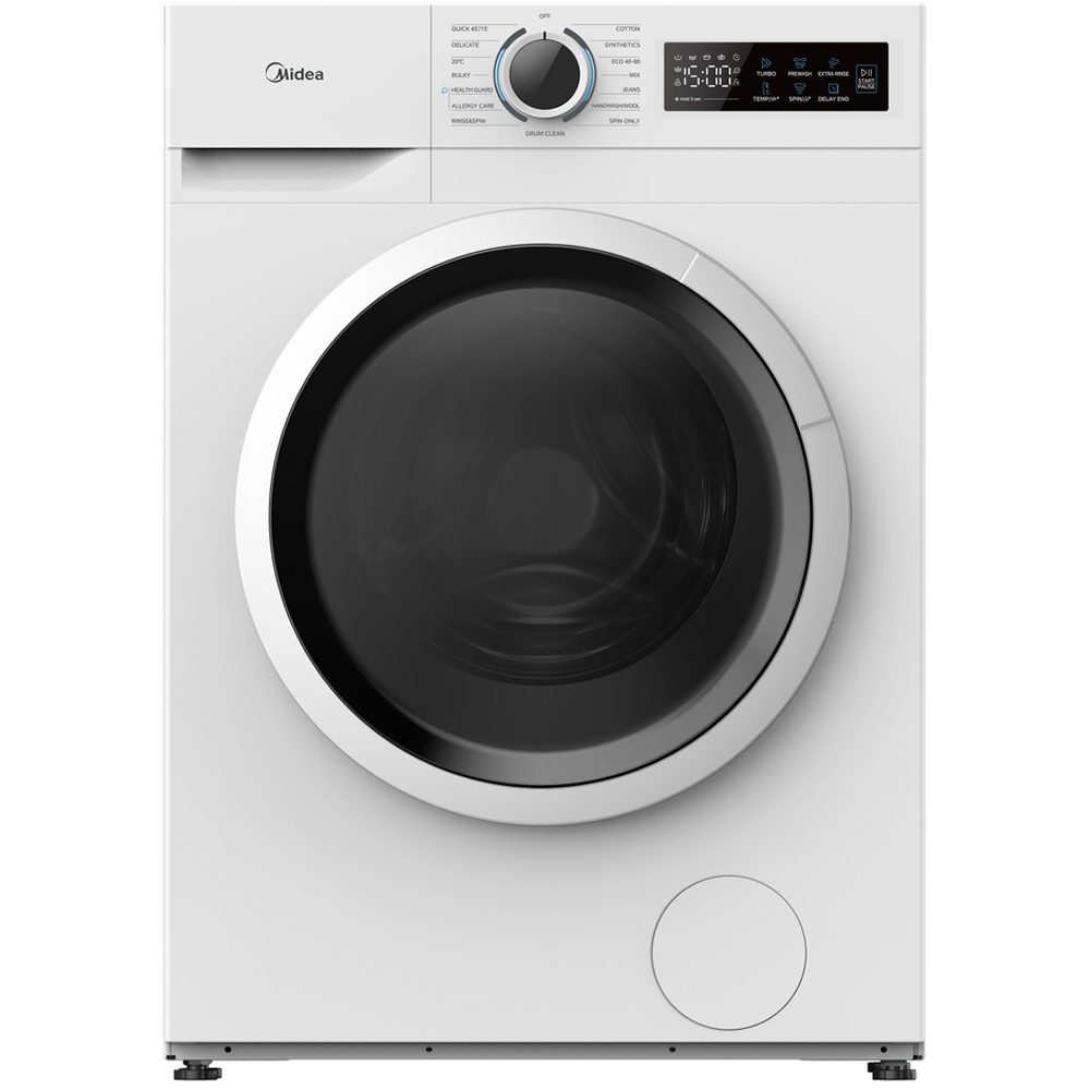 Midea MF110W100BA10/W 10kg White Freestanding Washing Machine Image 2