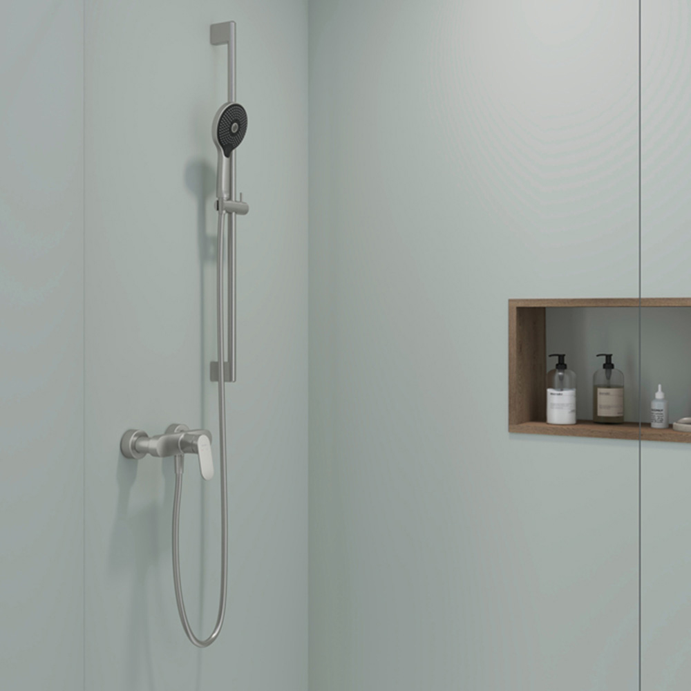 Duravit Stainless Steel Shower Rail 900mm Image 4