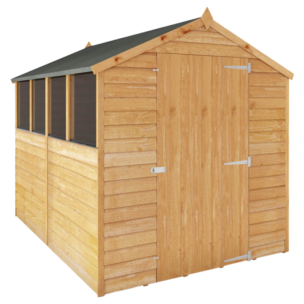 Mercia 8 x 6ft Overlap Apex Shed with Window Image 1