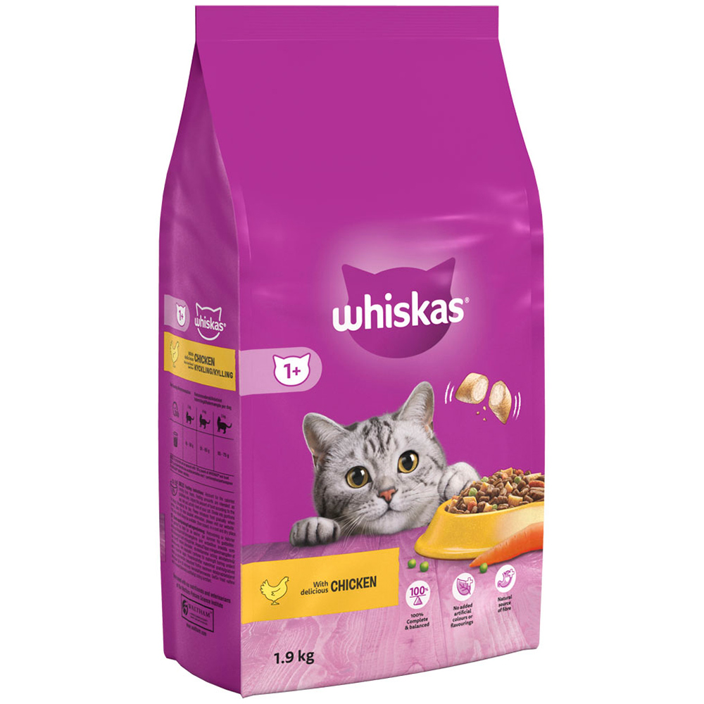 Whiskas Adult Chicken Flavour Dry Cat Food 1.9kg Image 3
