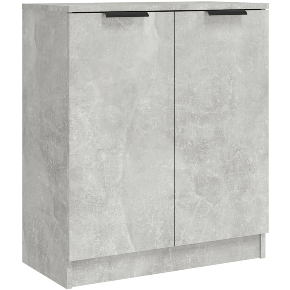 vidaXL 4 Door 3 Drawer Concrete Grey Sideboard Image 4