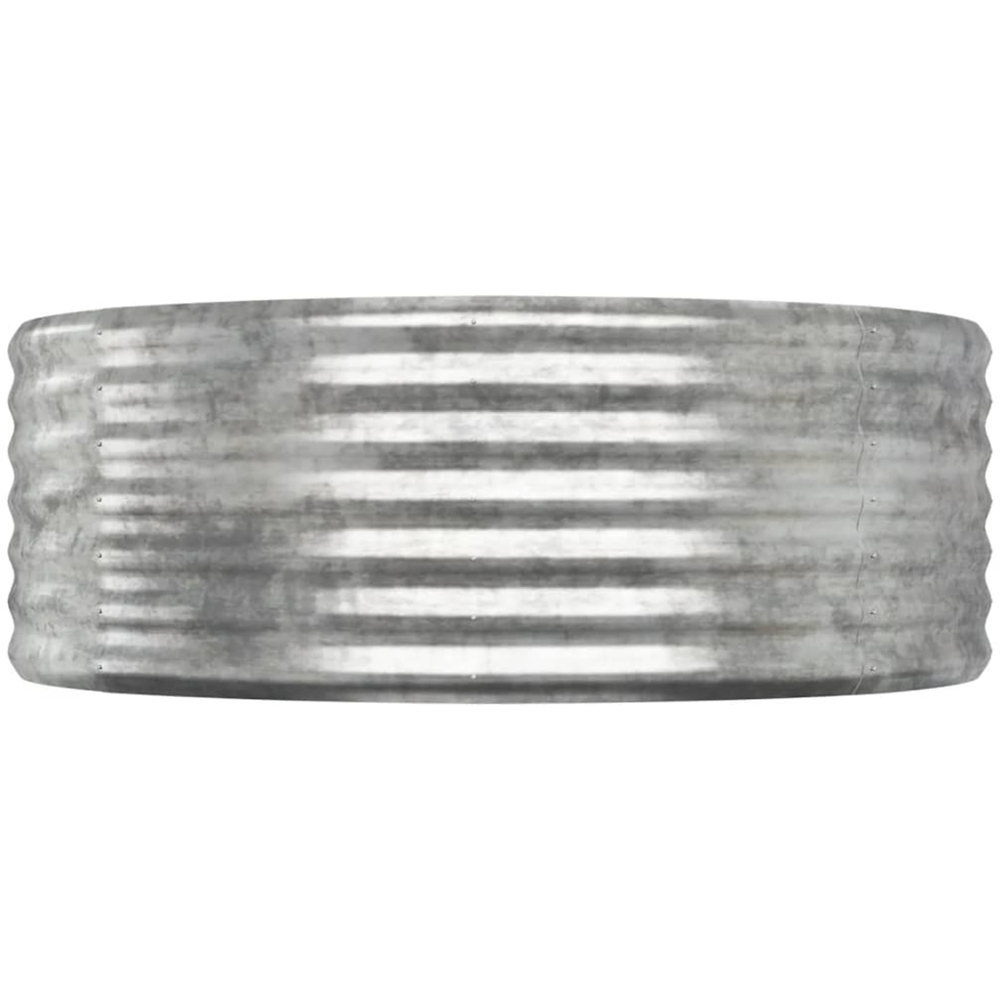 vidaXL Silver Steel Raised Garden Bed 36 x 249 x 100cm Image 3
