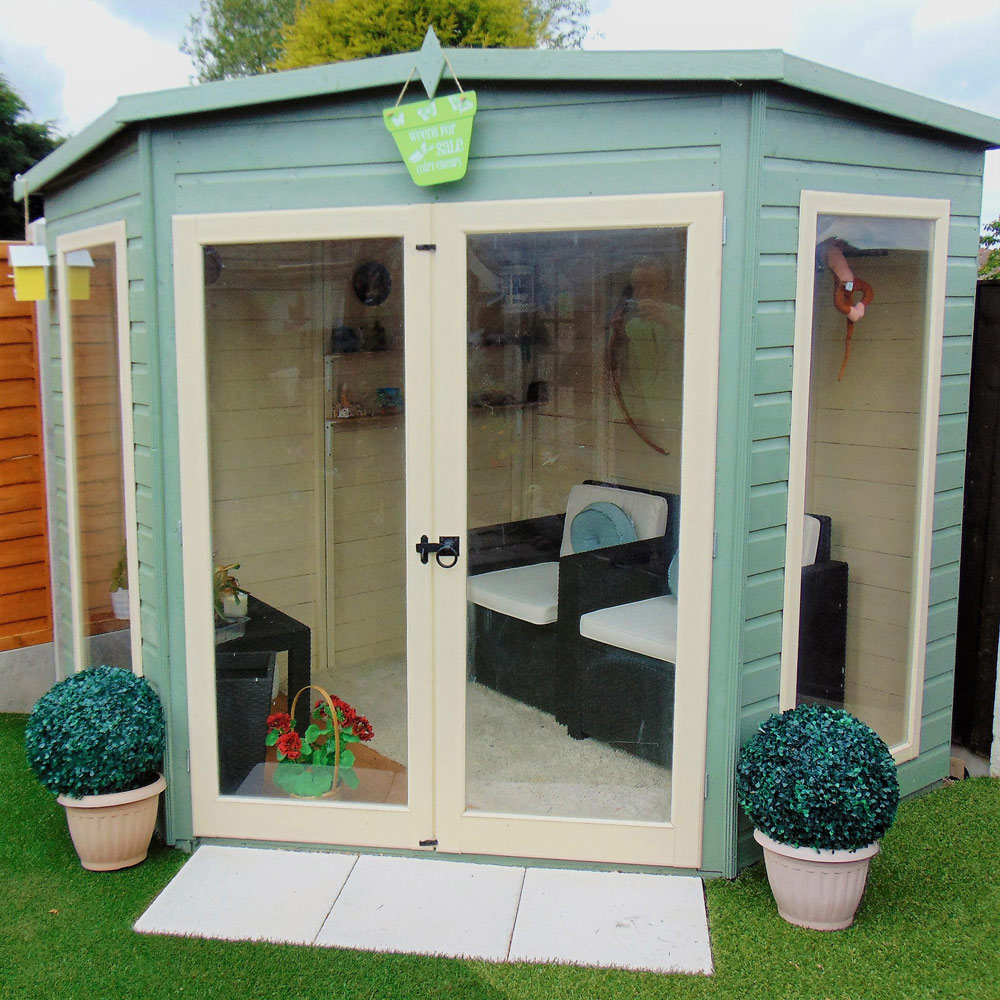 Shire Barclay 7 x 7ft Double Door Traditional Summerhouse Image 4