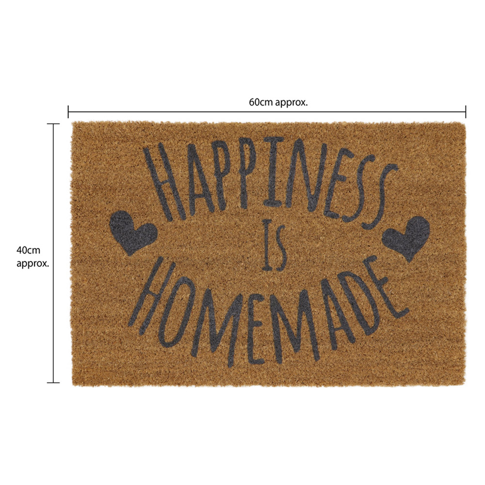 JVL Latex Coir Happiness Doormat 40 x 60cm Image 5