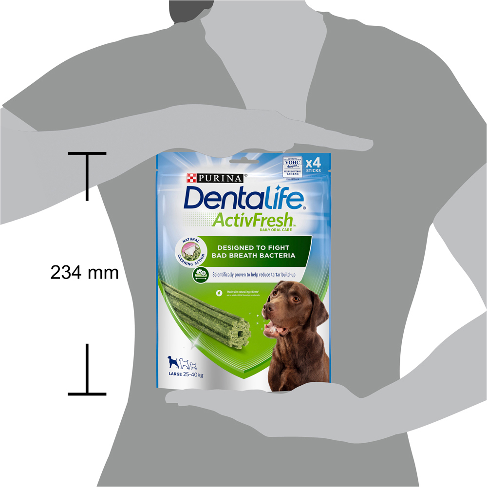 Purina Dentalife ActivFresh Large Dog Sticks 4 Pack Image 7