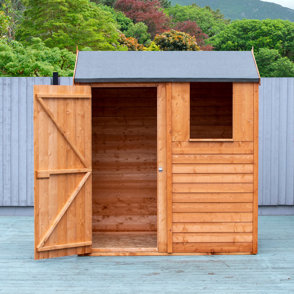 Shire 6 x 4ft Dip Treated Overlap Reverse Apex Shed Image 5