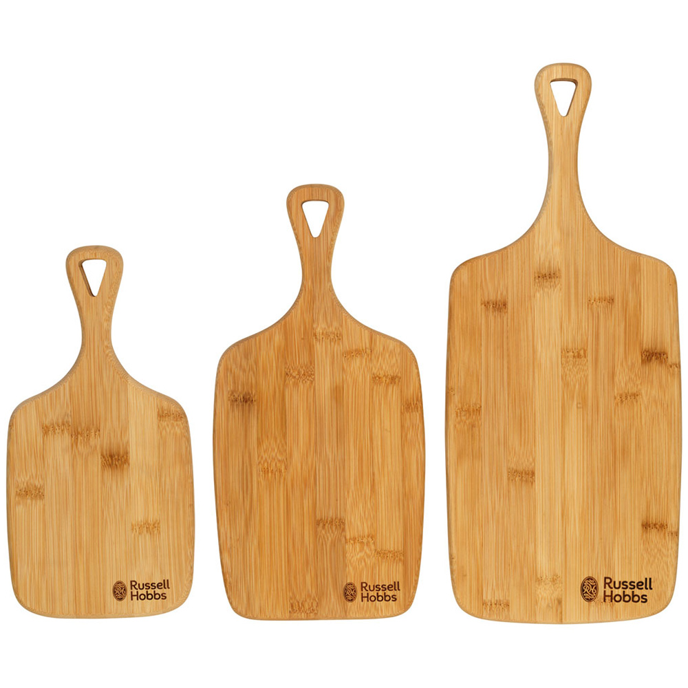Russell Hobbs 3 Piece Bamboo Chopping Board Image 1