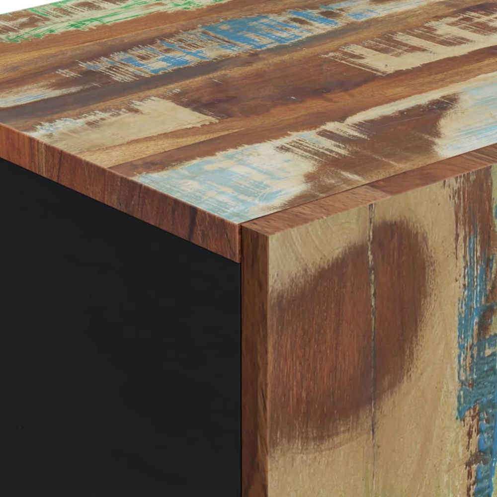 vidaXL Single Door Multicolour Solid Reclaimed Wood Sideboard Image 7