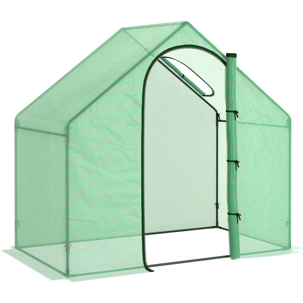 Outsunny Green PE 6 x 3.2ft Outdoor Greenhouse Image 1