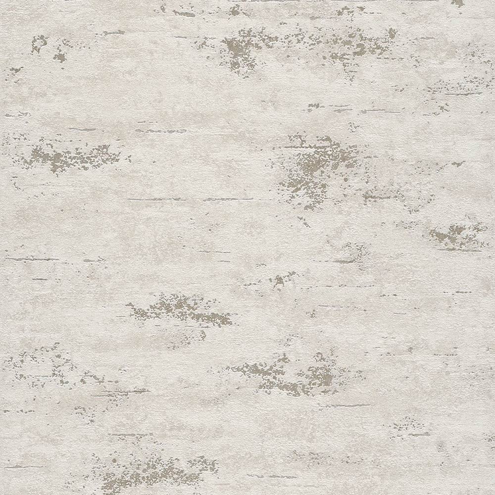 Grandeco On The Rocks Distressed Concrete Stone White and Silver Textured Wallpaper Image 1