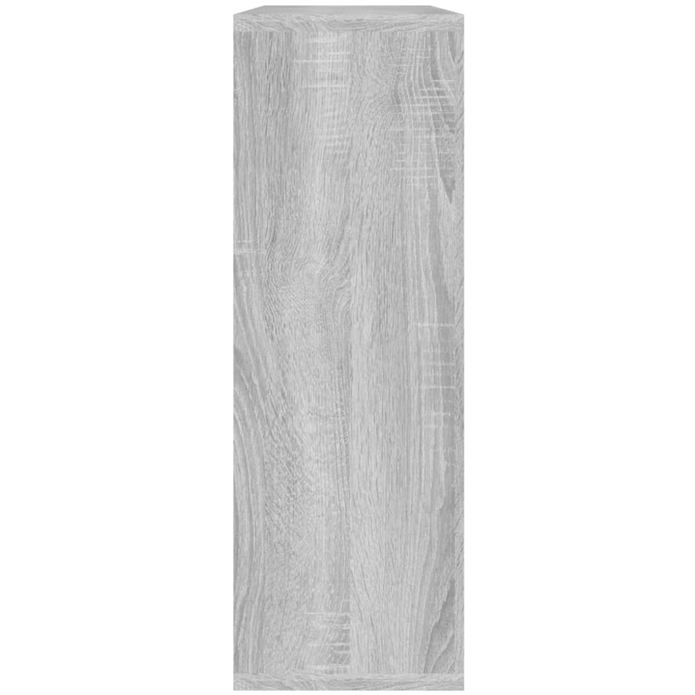 vidaXL 3 Shelf Grey Sonoma Floating Wall Shelf Image 3