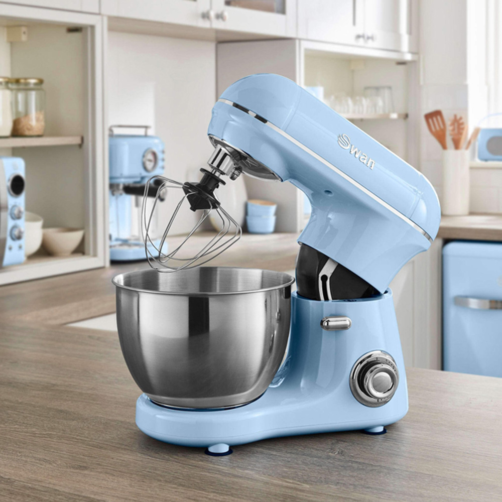 Swan SP21060BLN Blue Retro Stand Mixer 800W Image 2