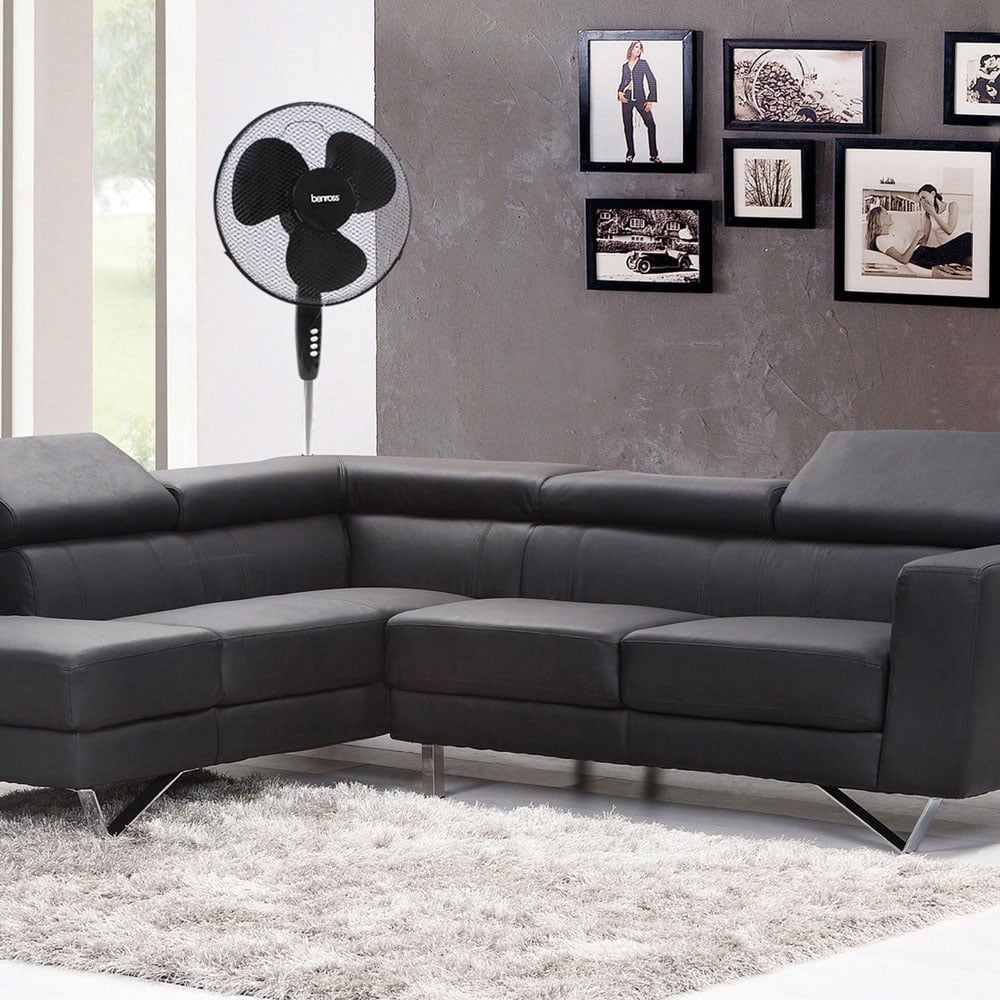 Benross Black Pedestal Fan 16 inch Image 4