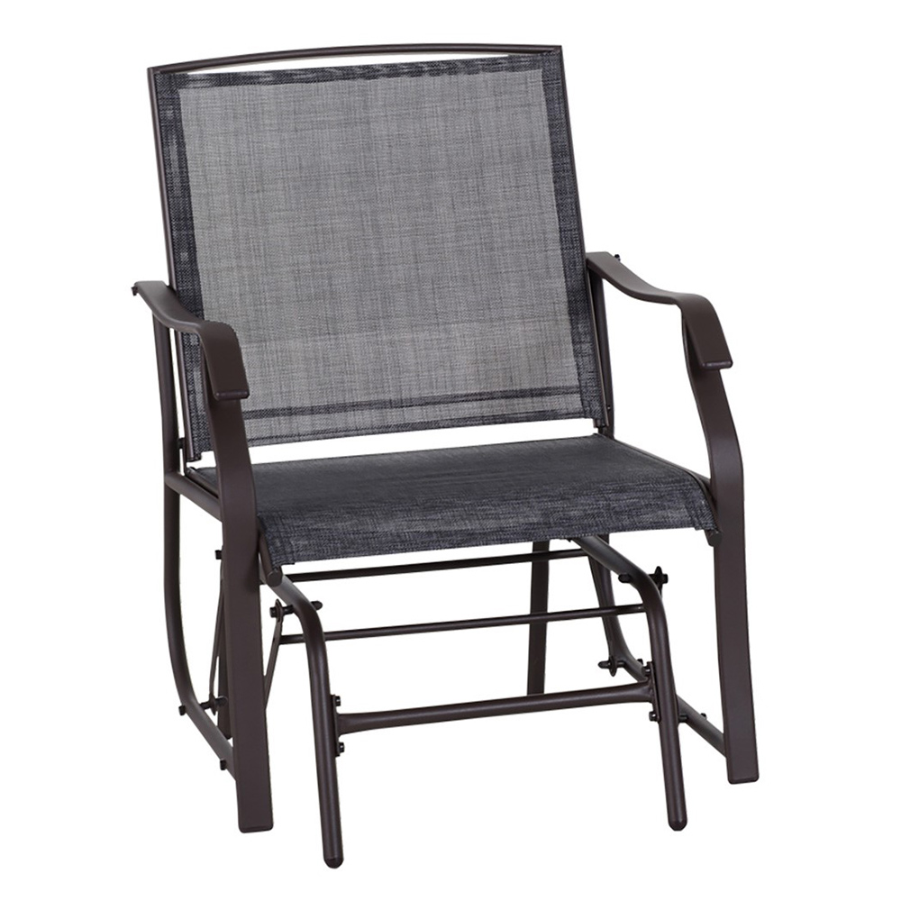 Outsunny Glider Rocking Patio Set Grey Image 3