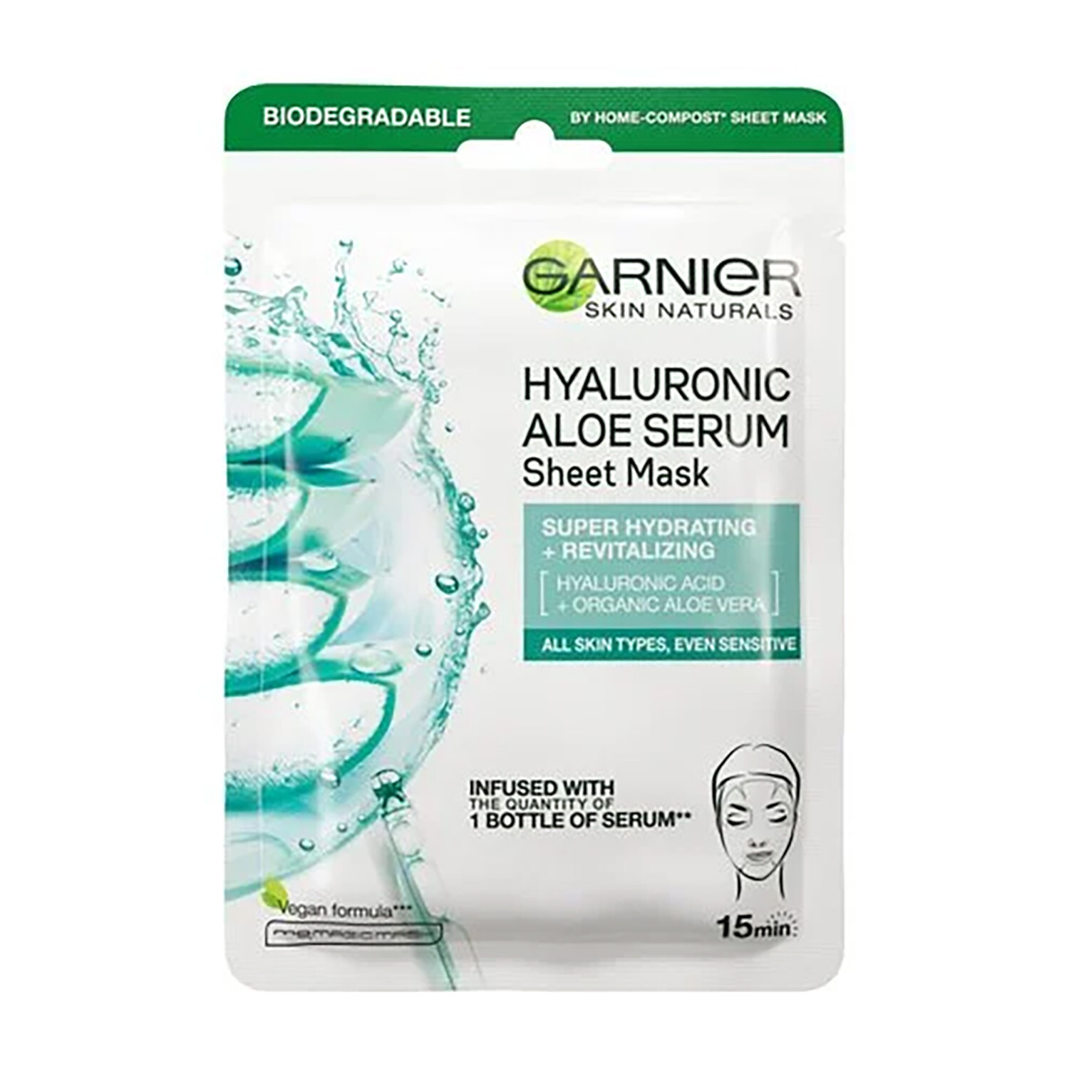 Hyaluronic Aloe Serum Sheet Mask - White Image