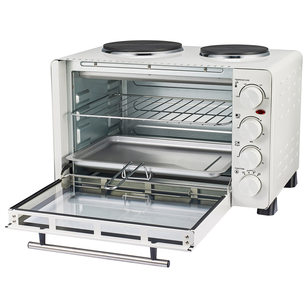 Igenix 30L Mini Oven and Grill with Double Hotplates Image 3