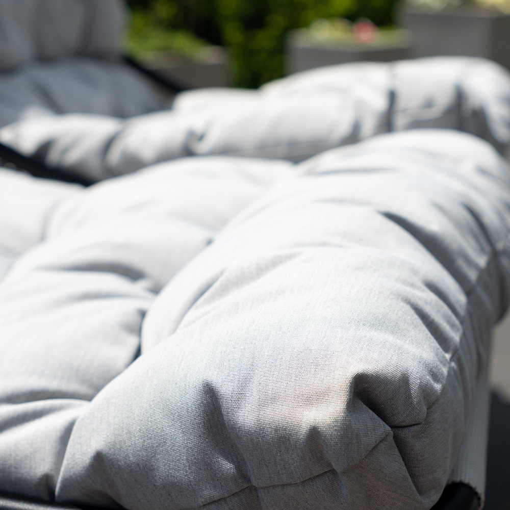 Artemis Home Aregno 4 Seater Light Grey and Black Garden Lounge Set Image 3