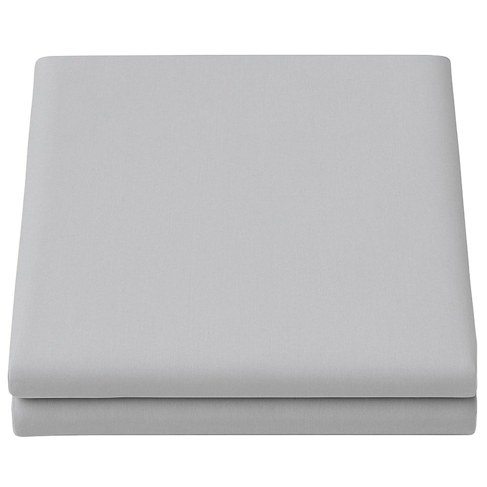 Sweet Dreams Percale King Size Grey Flat Sheet Image 1