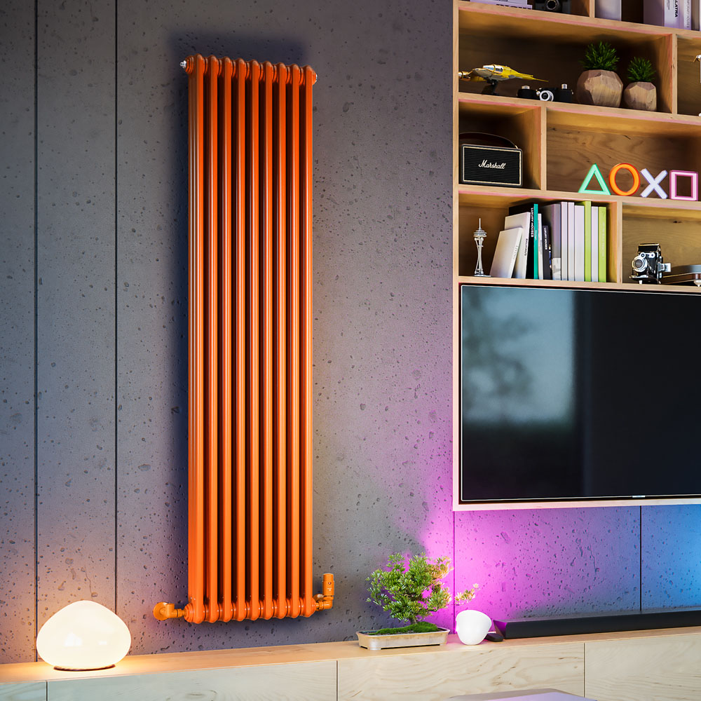 Terma Colorado 5156 BTU Orange Radiator 1800 x 429mm Image 2
