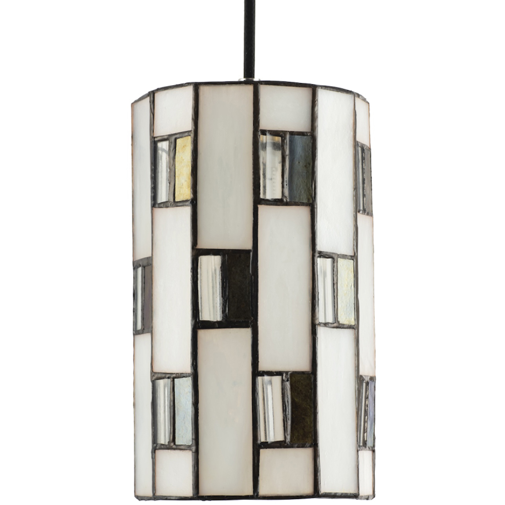 Happy Homewares Opal White Tiffany Glass Pendant Shade Image 3