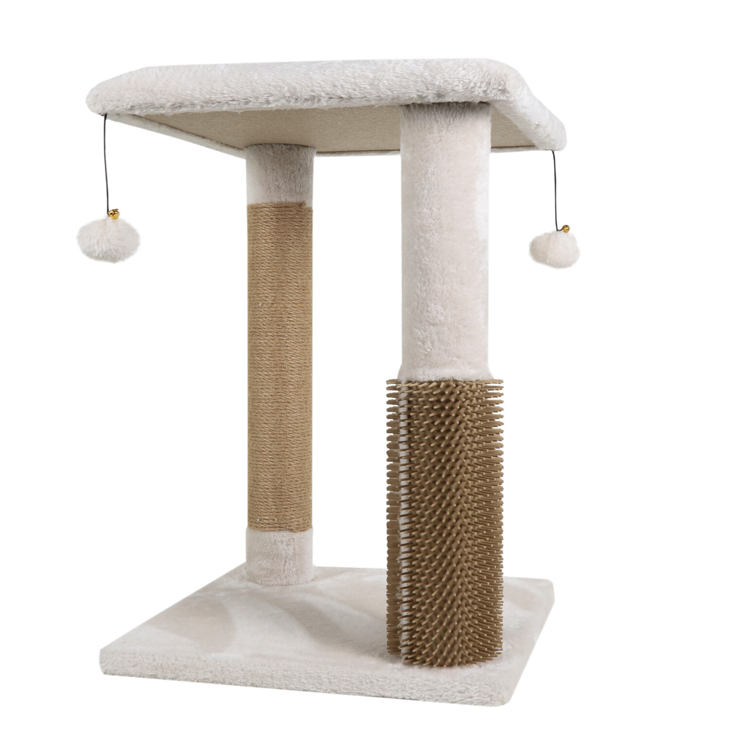 Brunel White Cat Scratching Post Image 1