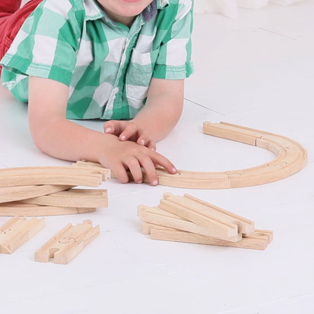 Bigjigs Rail Straights and Curves Expansion Pack Image 2