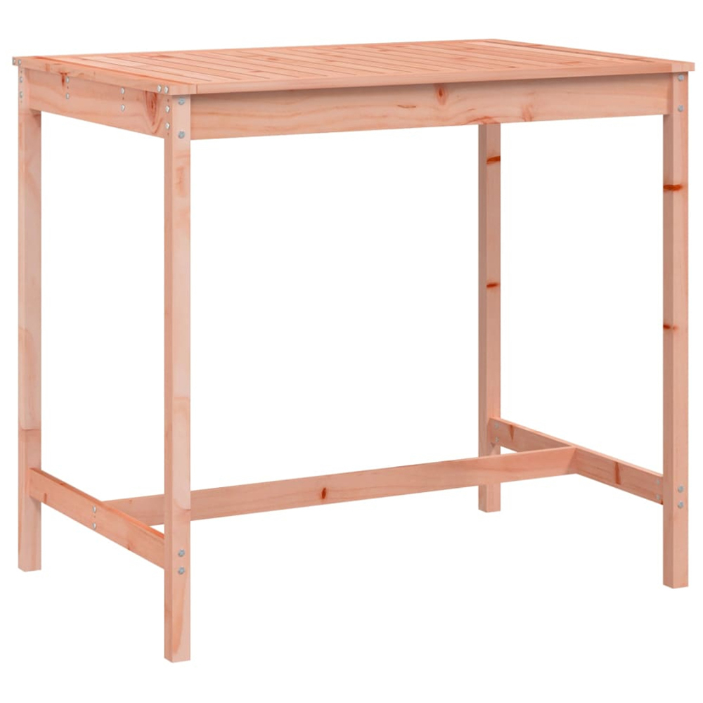 vidaXL 4 Seater Solid Douglas Wood Slatted Garden Dining Table Natural Image 2