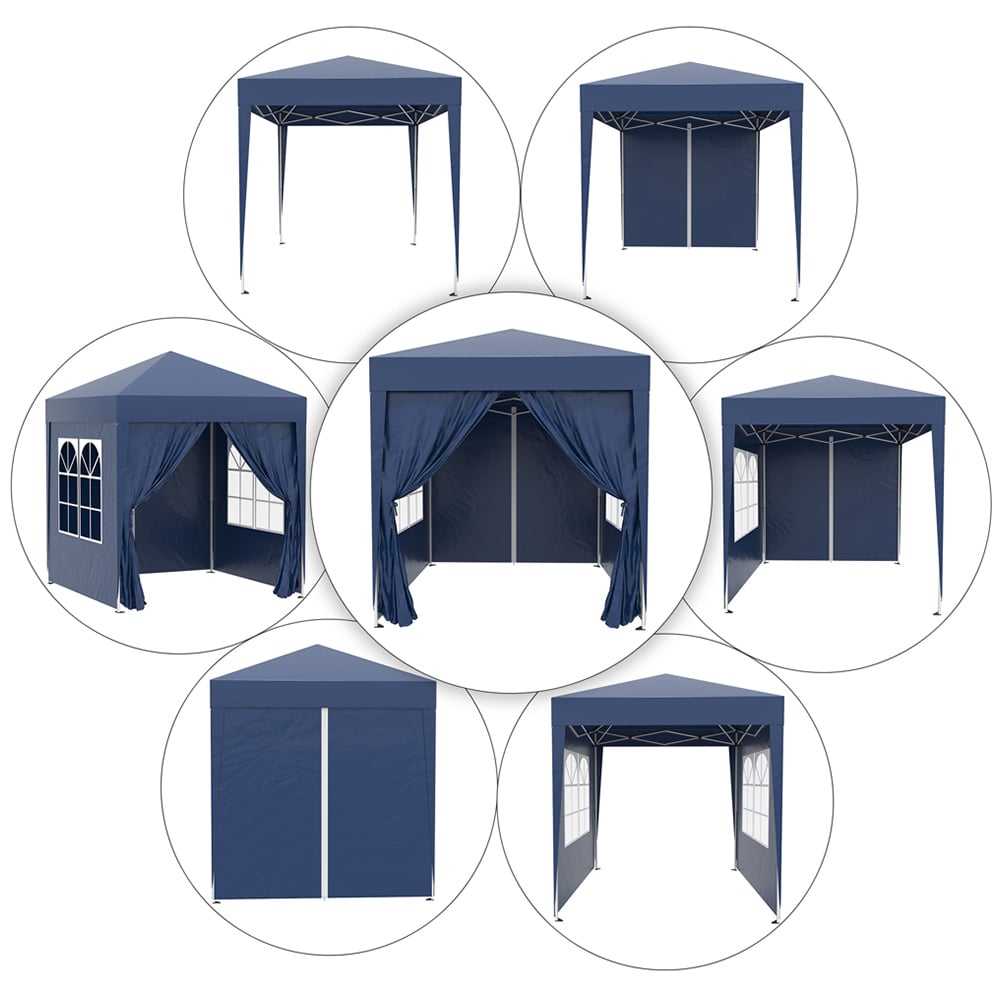2x2m Gazebo Marquee Party Tent Blue Image 5
