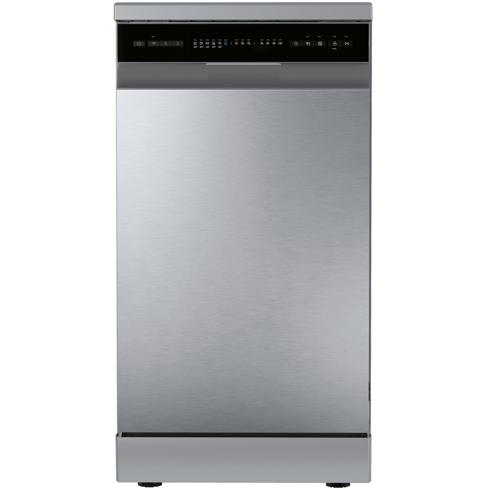 Midea MDWEF1034DXD Silver 10 Place Slim Freestanding Dishwasher Image 2