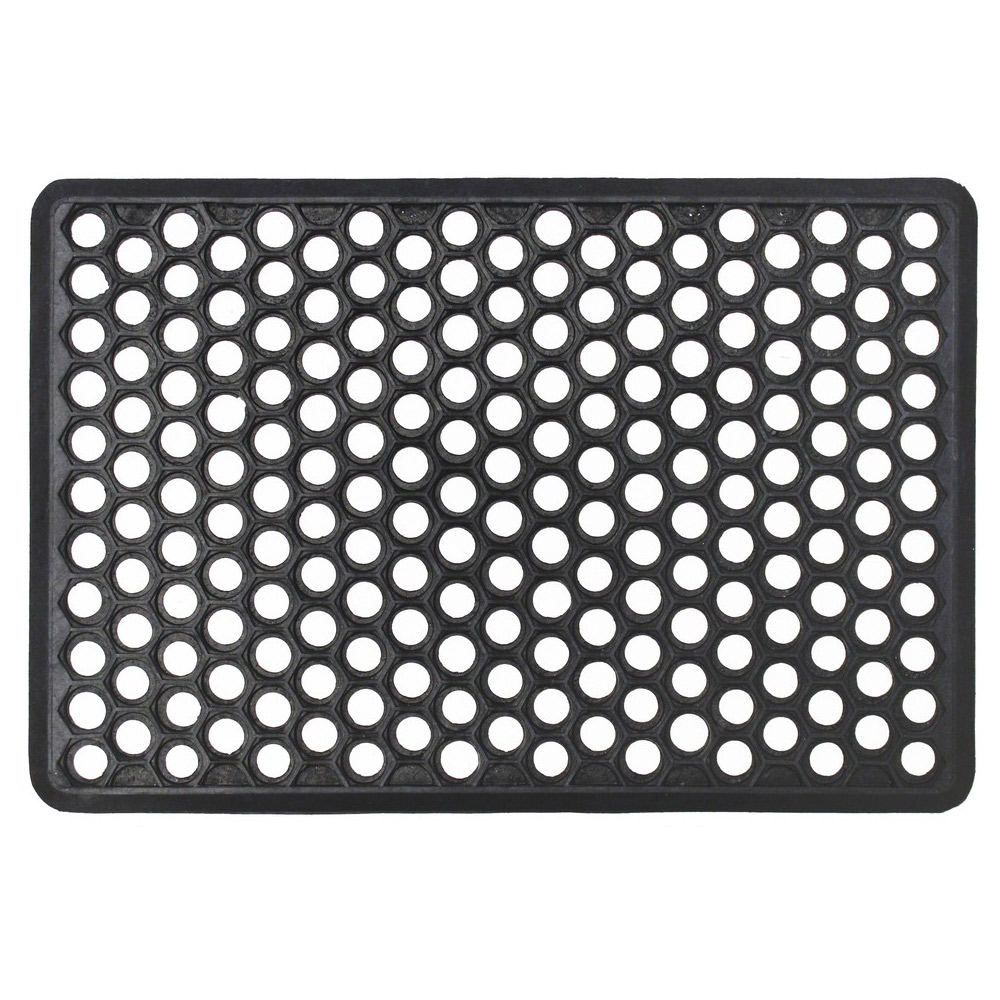 JVL Honeycomb Rubber Doormat 40 x 60cm Image 1