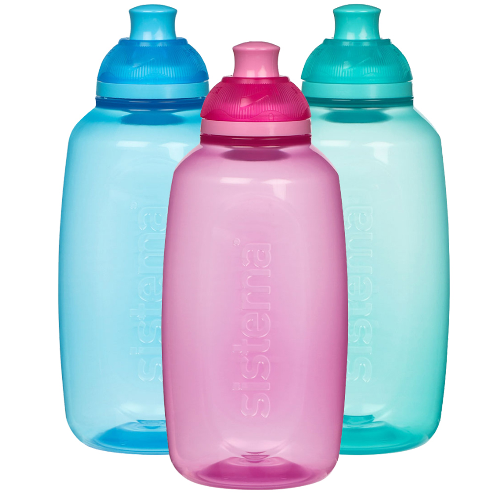 Single Sistema Hydrate Squeeze Bottle 380ml in Assorted Styles Wilko