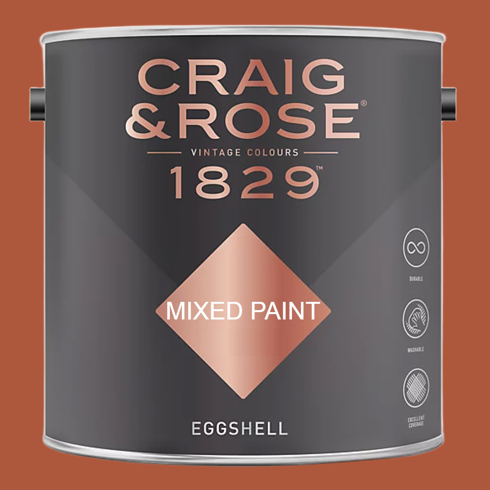 Craig & Rose 1829 Vintage Walls Wood and Metal Cadmium Eggshell Paint 2.5L Image 2