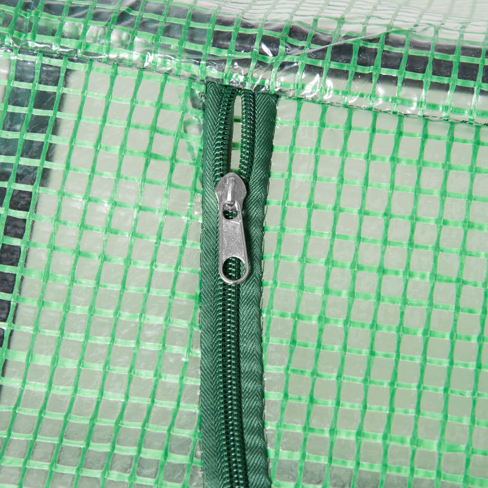 Outsunny 2 x 6.2ft Green PE Plastic Mini Greenhouse Image 4