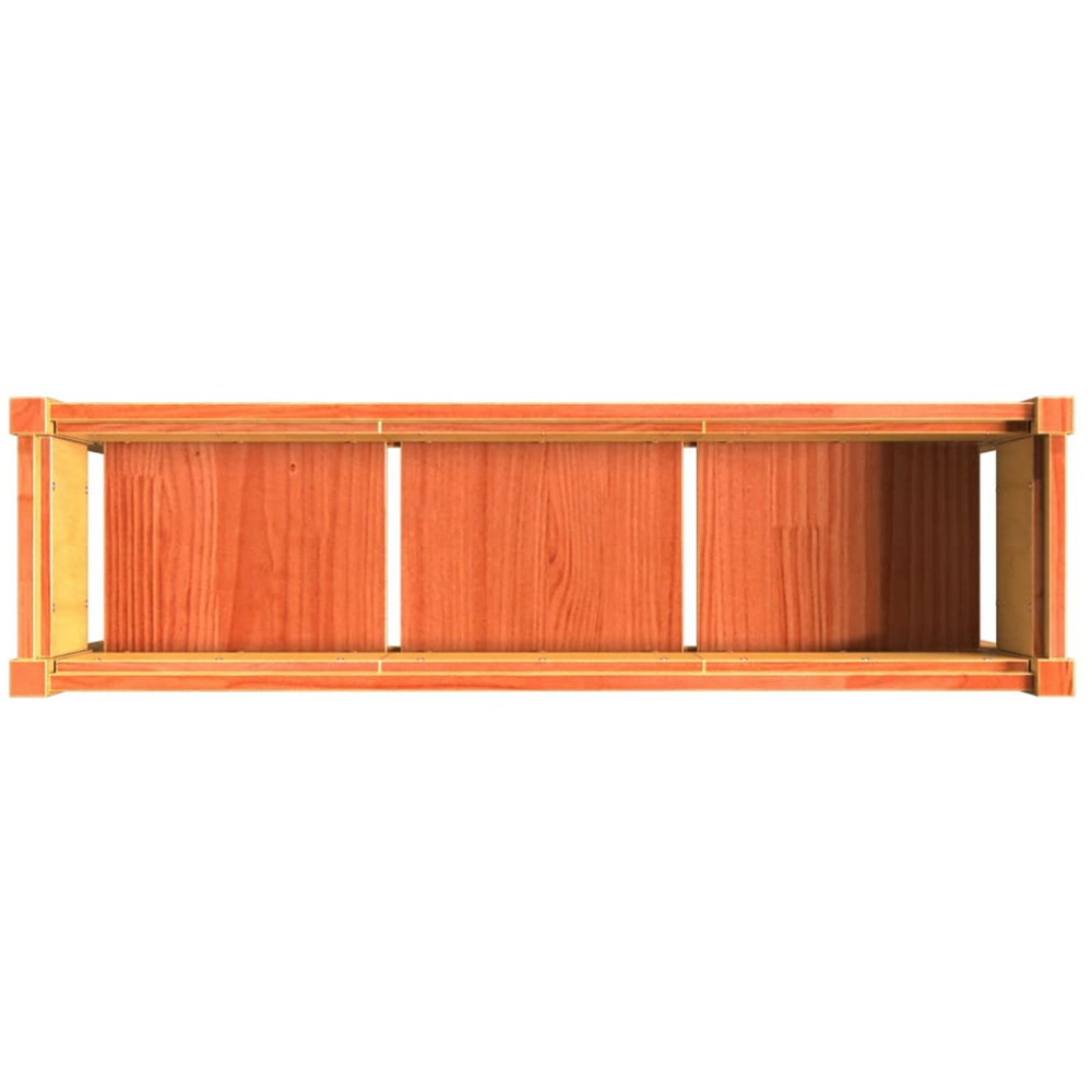 vidaXL Wax Brown Solid Pine Wood Garden Planter with Legs 70 x 110 x 31cm Image 7